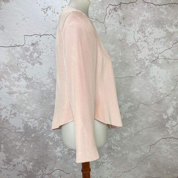 Vintage David Hayes Silk Pink 80s Asymmetrical Neiman Marcus Blazer 8 - Picture 3 of 12